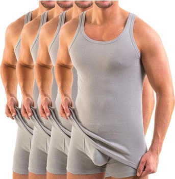 Hermko 4er Pack Herren Tank Top baumwolle