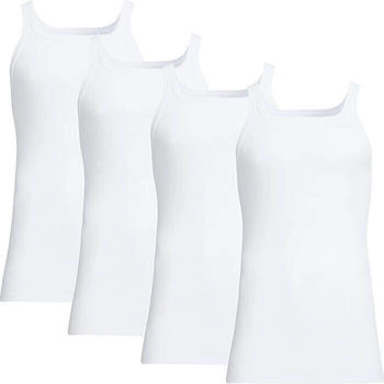 Conta Feinripp Herren-Unterhemd 4er-Pack weiss