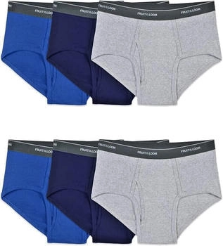 Fruit of the Loom Herren-Slips aus Baumwolle ohne Etikett mehrfarbig