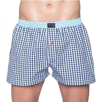 Unabux Boxershorts David blau kariert