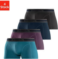 Bench. Hipster Packung, 4 Stk. knapp sitzende Boxershorts aus Baumwollmischung