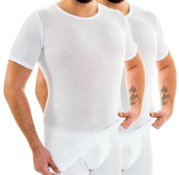Hermko 63847 2er Pack Herren Funktionsunterhemd extralang polyester