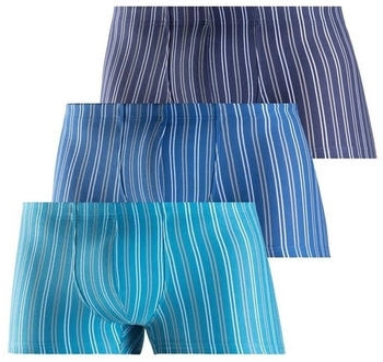 Le Jogger Boxershorts navy royalblau hellblau weiß