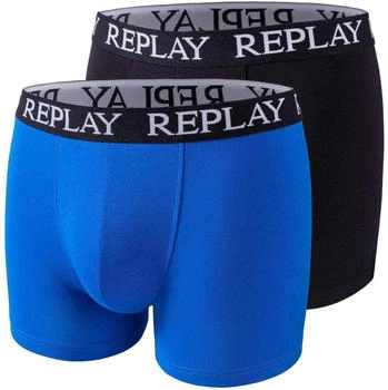 Replay Basic Boxershorts turquoise schwarz