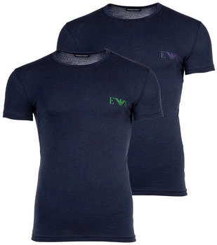 Emporio Armani T-Shirt 2er Pack BOLD MONOGRAM marine