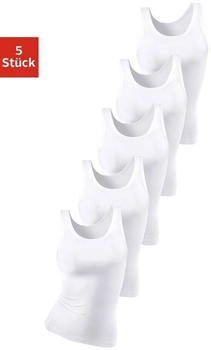 Petite Fleur Unterhemd 5er-Pack weich Doppelripp wei&szlig;