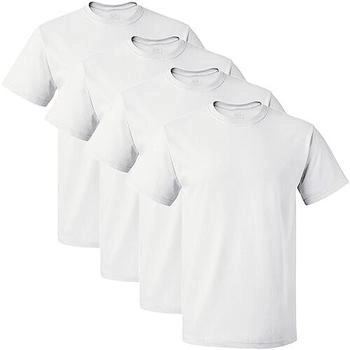 Fruit of the Loom Sf45r Unterhemd 4er-Pack weiß