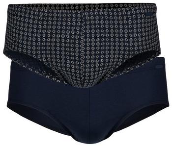 Calida Slips Herren Baumwolle blau unifarben