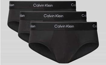 Calvin Klein Slip elastischem Label-Bund 3er-Pack schwarz