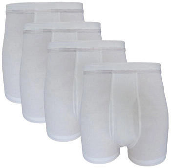 Hermko Boxer 3942 4er Pack Herren Pagen baumwolle doppelripp sehr hoher leib