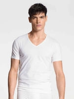 CALIDA T-Shirt "Cotton Code" V-Ausschnitt, formstabiler Single Jersey, elastisch,