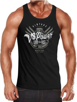 Neverless V8 Power Motor Block Tuning Muskelshirt