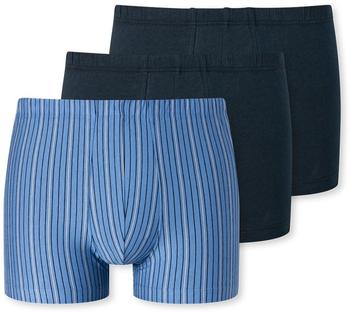 Schiesser Boxershorts Organic Cotton dunkelblau hellblau 908 St&uuml;ck