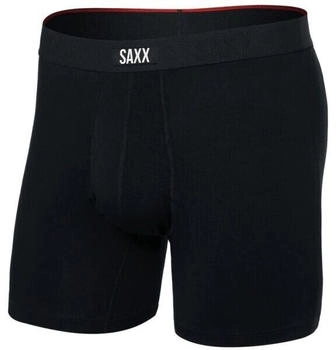 Saxx Vibe Xtra Boxer Brief Fly Kunstfaserunterwäsche schwarz