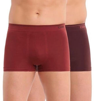 Dim Boxershorts Baumwolle nahtlos trüffelrot intensives braun