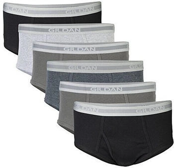 Gildan Slip grau schwarz 6er-Pack