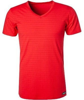 Bruno Banani T-Shirt V-Ausschnitt mikrofaser rot