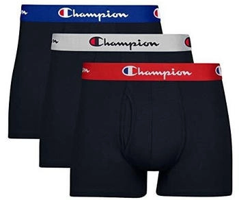 Champion Baumwolle Stretch Trunk 3er-Pack Badehose schwarz