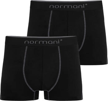 Normani Boxershorts 'Stanley' grau schwarz
