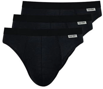 Nur Der 3er Pack Slip Cotton Stretch schwarz