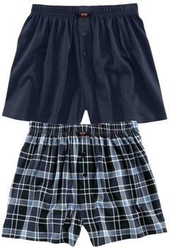 H.I.S Jeans Boxershorts blau weiß H.I.S Jeans Boxershorts blau weiß
