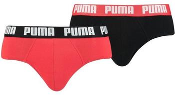 Puma Everyday Slips 2er Pack rot schwarz Puma Everyday Slips 2er Pack rot schwarz