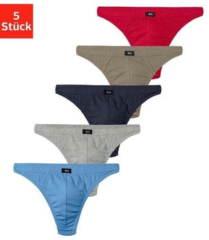 H.I.S Jeans Herren Strings 5er Pack bunt farbig Baumwolle elastisch