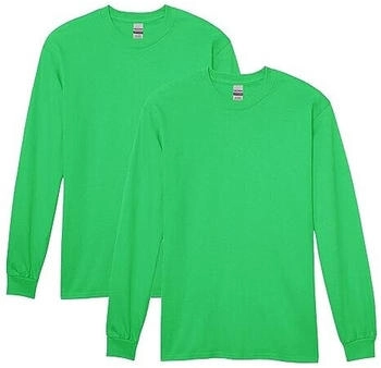 Gildan Schwerer Baumwolle langärmelig G5400 2er-Pack grün-irish green