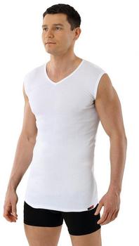 Albert Kreuz Unterhemd Bio V-Neck extra lang ohne Arm