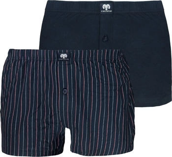 Ceceba Boxershort navy-rot gestreift Baumwolle 2er Pack