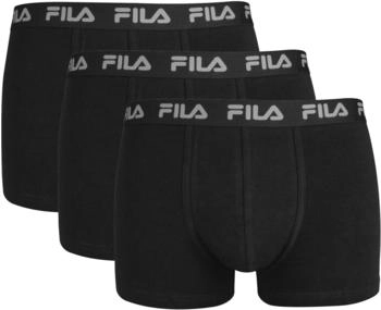 Fila Boxershorts 3er Pack Schriftzug schwarz