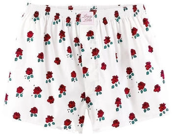 Lousy Livin Rose Boxershorts weiss