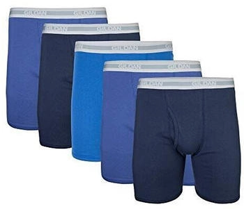 Gildan Boxershorts marineblau metroblau antik-royal 5er-Pack