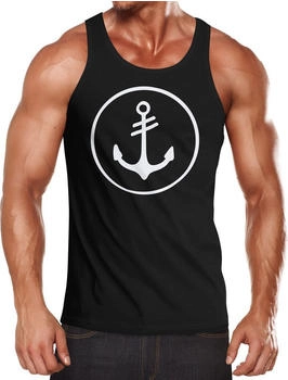 Neverless Tank-Top Anker Kreis Segeln Meer Motiv