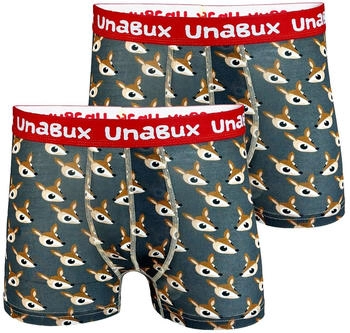 Unabux Boxer 'black white' braun