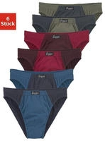 le jogger Slip Packung, 6 Stk. sch&ouml;ner Basic in sch&ouml;nen Farbkombinationen