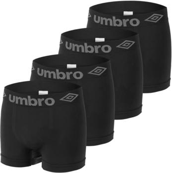 Umbro Boxershorts Herren Multisport 4er Pack schwarz