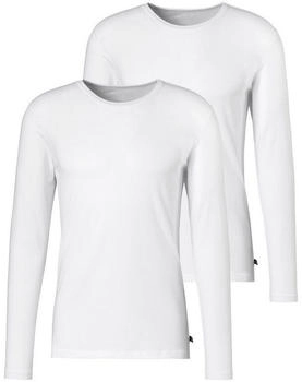 H.I.S Jeans Langarmshirt weiß schwarz 720003