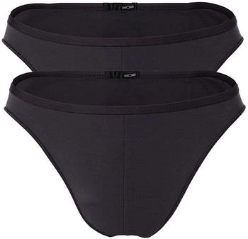 HOM Slip Herren Micro Briefs Plumes 2er Pack anthrazit