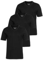 Mans World V-Shirt Packung, 3er-Pack, 3 Stk. Kurzarm, aus Baumwolle