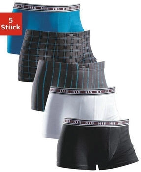 H.I.S Jeans Boxer 5er-Pack Baumwoll-Stretch blau