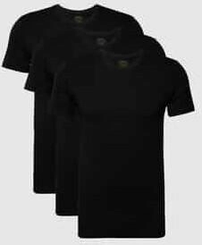Polo Ralph Lauren T-Shirt Logo-Stitching 3er-Pack schwarz