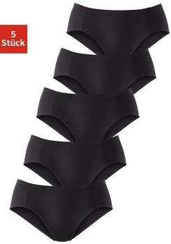 Petite Fleur Jazz-Pants Slips 5er-Pack schwarz Pikee-Qualit&auml;t