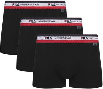 Fila Boxershorts 3er-Pack schwarz
