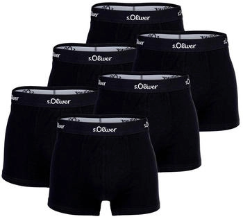 S.Oliver Boxershort 6er Pack schwarz