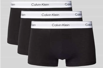 Calvin Klein Trunks elastischem Label-Bund 3er-Pack schwarz