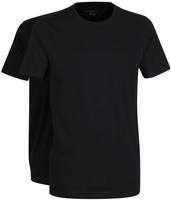 bugatti T-Shirt "Bari" 2er Pack, Rundhalsausschnitt, Kurzarm, basic, Baumwolle,