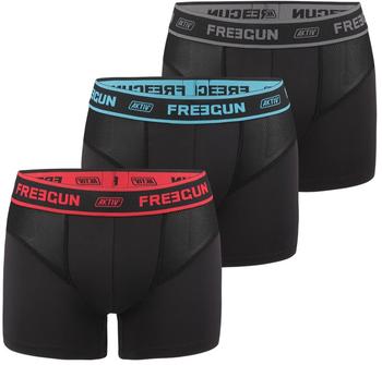 Freegun Boxer Fgakt Bm Pk3 Retroshorts schwarz