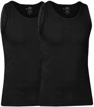 JBS Bamboo Tank Top 2er Pack schwarz