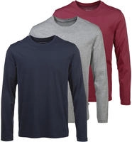 Mans World Langarmshirt "neue Farbe " 3er-Pack, Langarm, unifarben, aus...